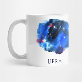 Libra Zodiac Sign - Watercolor Star Constellation Mug